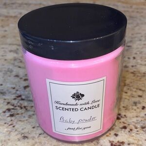 Baby Powder Soy Wax Candle 8oz Clean & Comforting Scent Handmade & All-Natural